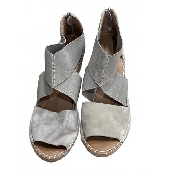 Gentle Souls, Kenneth Cole Suede Espadrille Wedge Sandals | Size 40 / US 9.5 - Picture 3 of 6
